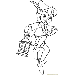 Peter Pan by Zaratus Free Coloring Page for Kids