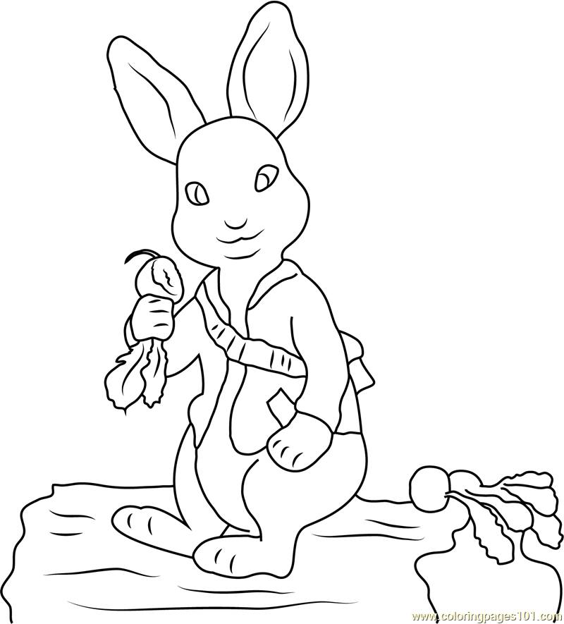 Peter Rabbit The Tale Of The Angry Coloring Page For Kids Free Peter