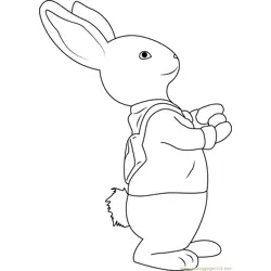 Peter Rabbit Free Coloring Page for Kids