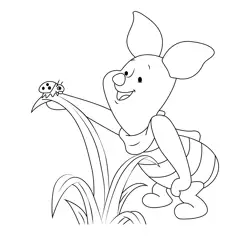 Best Piglet Free Coloring Page for Kids