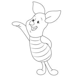 Classics Piglet Free Coloring Page for Kids