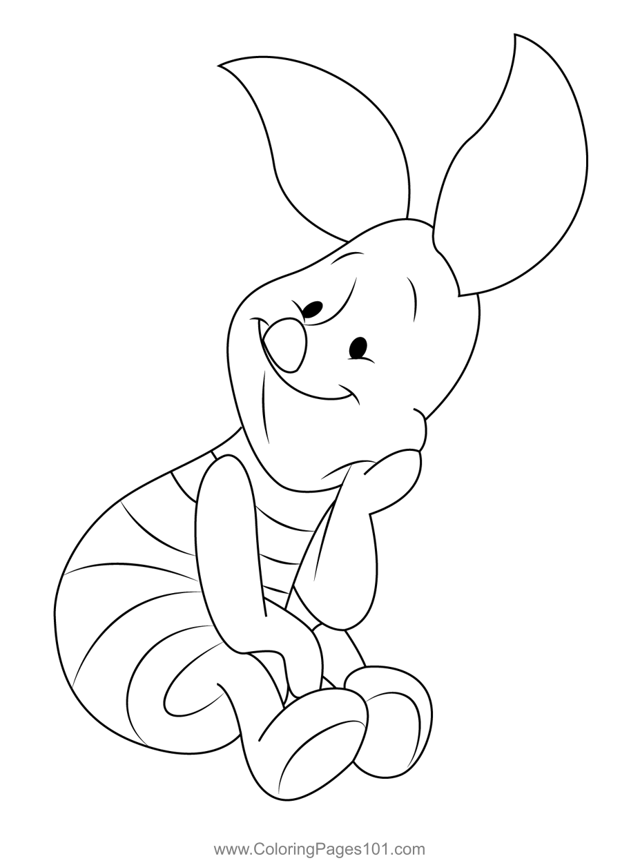 Cute Piglet Coloring Pages Cute Piglet Coloring Pages