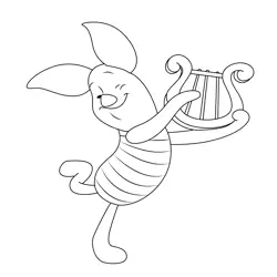 Play Music Free Coloring Page for Kids