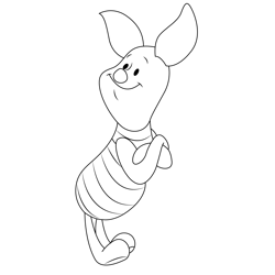 Silant Piglet Free Coloring Page for Kids