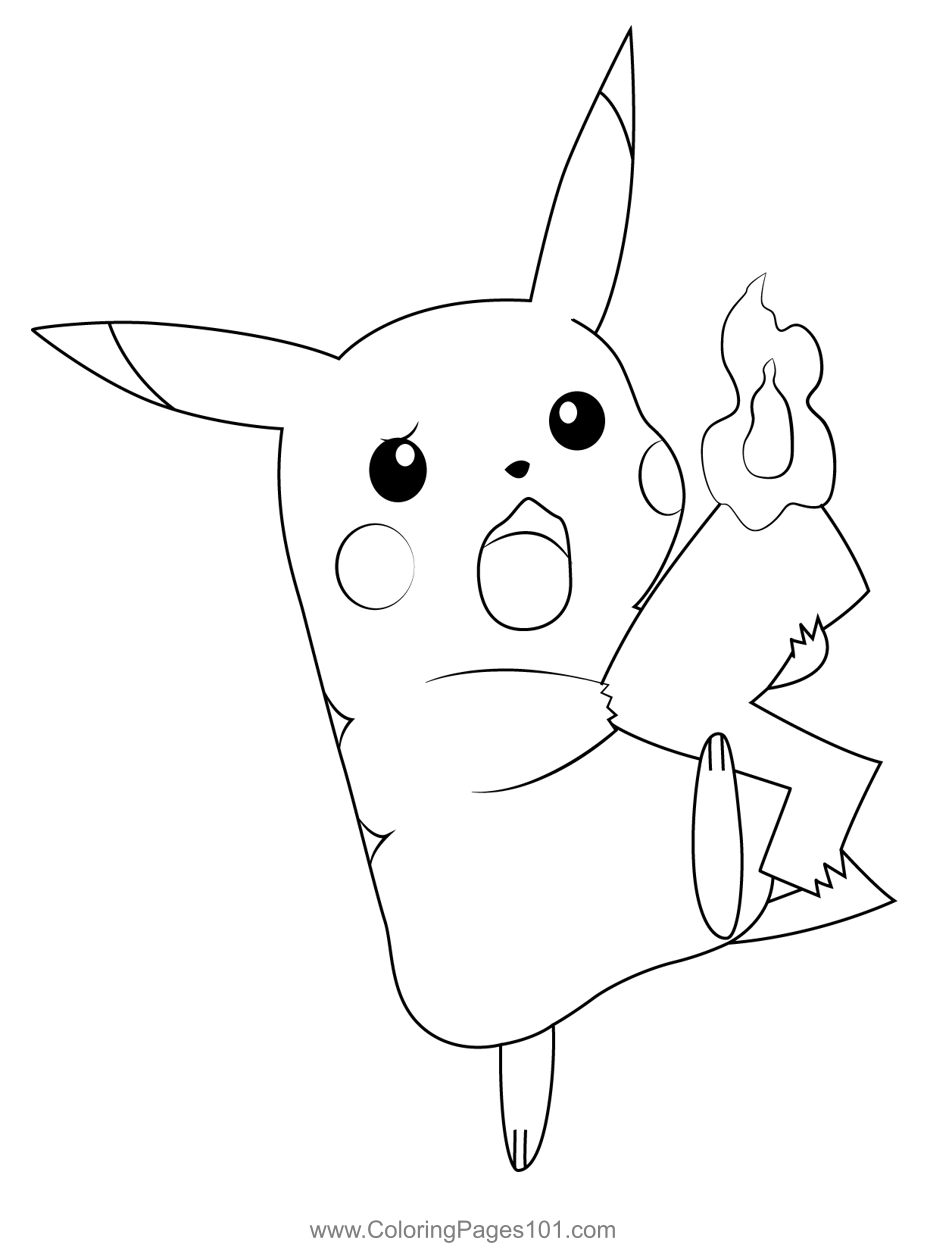 Pikachu With Burning Tail