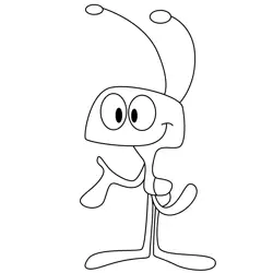 Red Ant Free Coloring Page for Kids