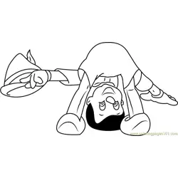 Naughty Pinocchio Free Coloring Page for Kids