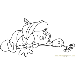 Sad Jiminy Cricket Free Coloring Page for Kids