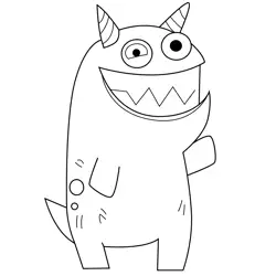 Snargg Plory and Yoop Free Coloring Page for Kids