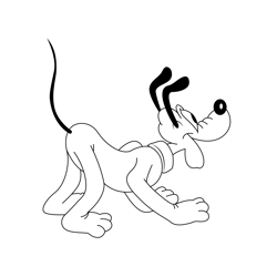 Polls Pluto Free Coloring Page for Kids