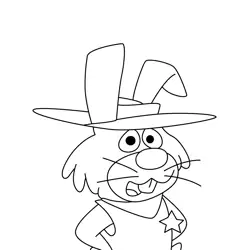 Rabbit 4 Free Coloring Page for Kids