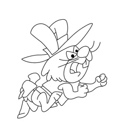 Rabbit 8 Free Coloring Page for Kids