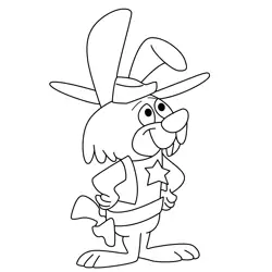 Rabbit 9 Free Coloring Page for Kids