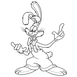 Roger Rabbit 2 Free Coloring Page for Kids