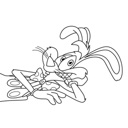 Roger Rabbit 5 Free Coloring Page for Kids