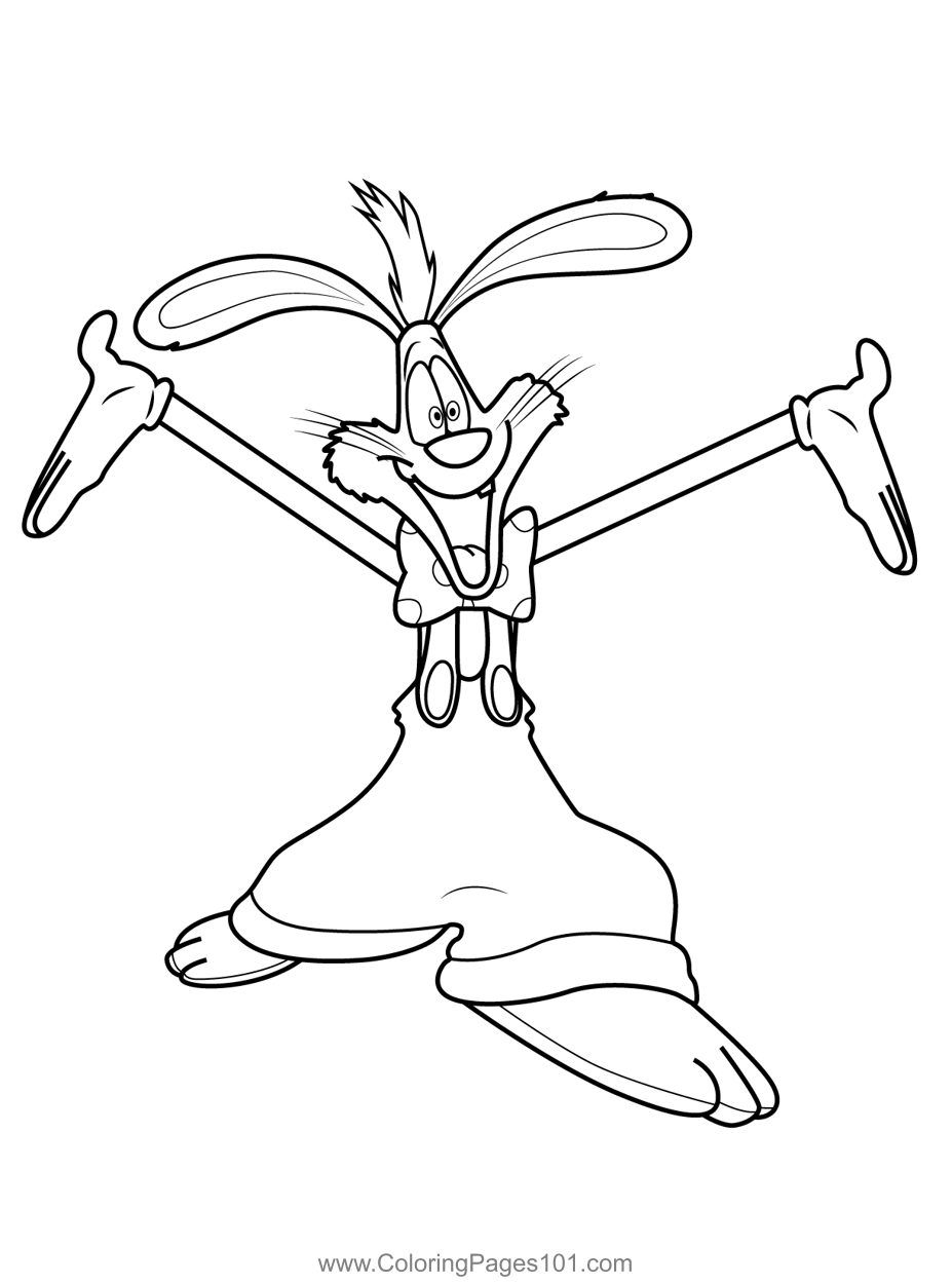 Rabbit Roger Coloring Pages Jessica - Roger Rabbit