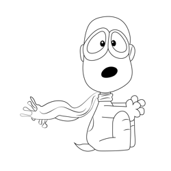 Snoopy Feel Free Coloring Page for Kids