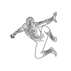 Adult Spiderman Free Coloring Page for Kids