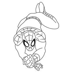 Marvel Universe Ultimate Spider Man Free Coloring Page for Kids