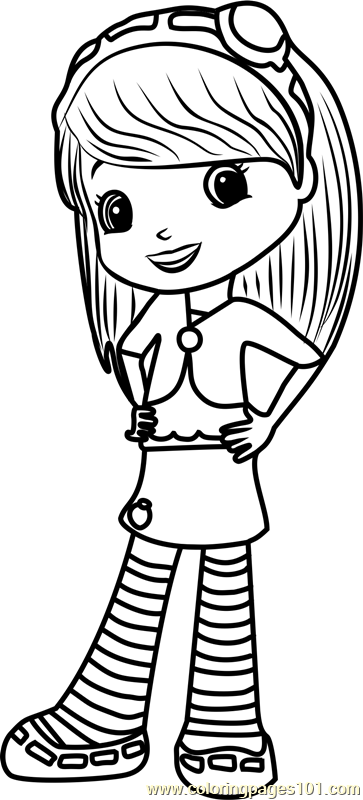 Blueberry Muffin Doll Coloring Page for Kids   Free Strawberry ...