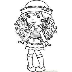 Angel Cake Free Coloring Page for Kids