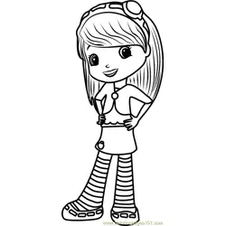 Blueberry Muffin Doll Free Coloring Page for Kids