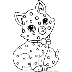 Custard the Cat Free Coloring Page for Kids