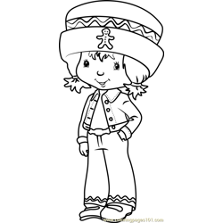 Cute Ginger Snap Free Coloring Page for Kids