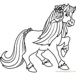 Honey Pie Pony Free Coloring Page for Kids