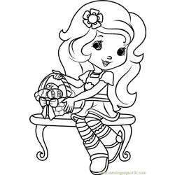 Orange Blossom Easter Eggs Free Coloring Page for Kids