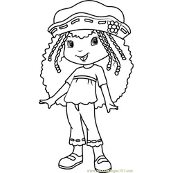Orange Blossom Free Coloring Page for Kids