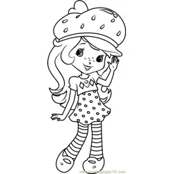 Strawberry Shortcake Free Coloring Page for Kids