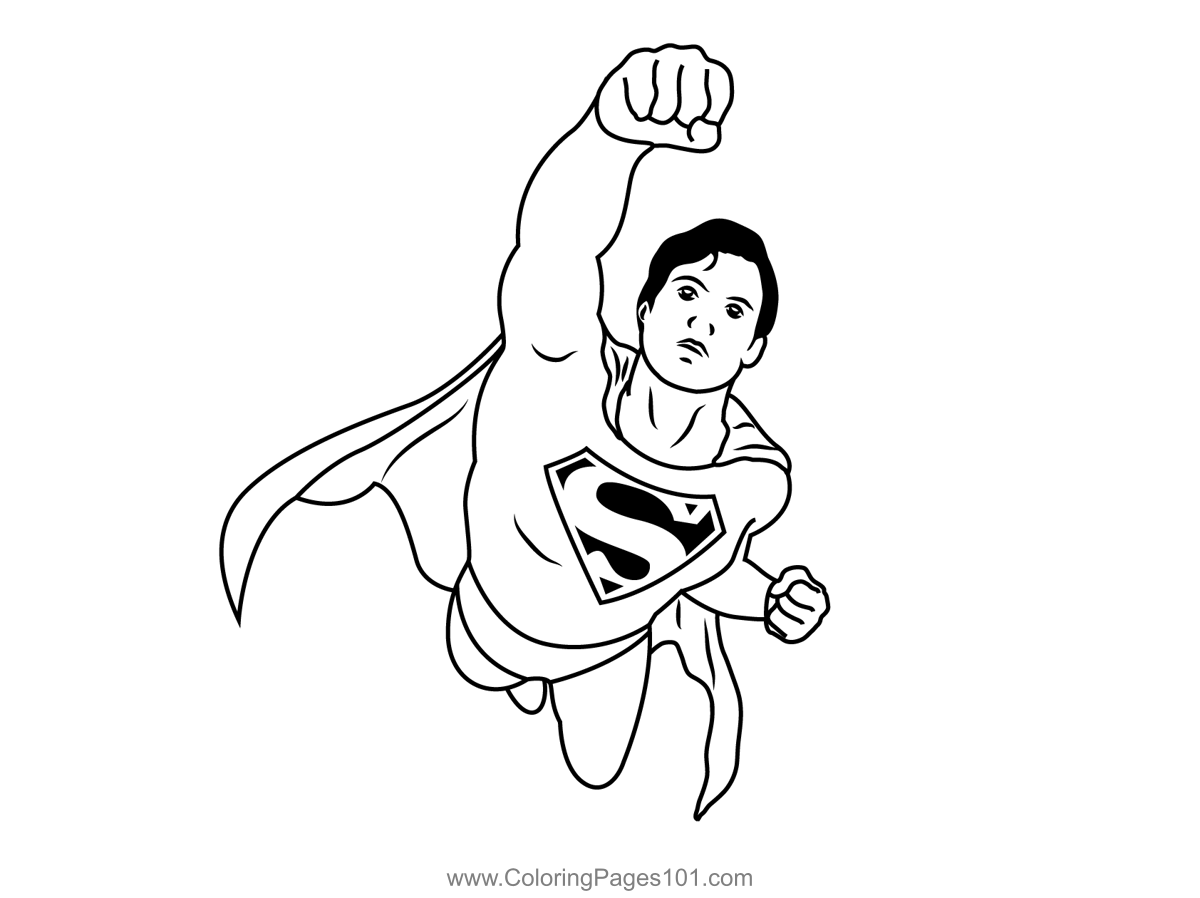 Superman Flying Up