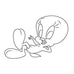 Tweety Free Coloring Page for Kids