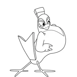 Bomb pigeon Free Coloring Page for Kids