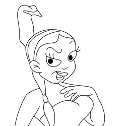 Squaw Free Coloring Page for Kids