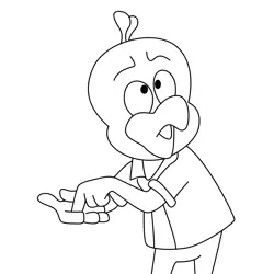 Tweaky da Lackey Free Coloring Page for Kids