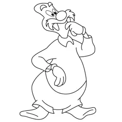 Wally Walrus Free Coloring Page for Kids