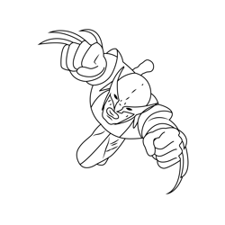 Wolverine Fly Free Coloring Page for Kids