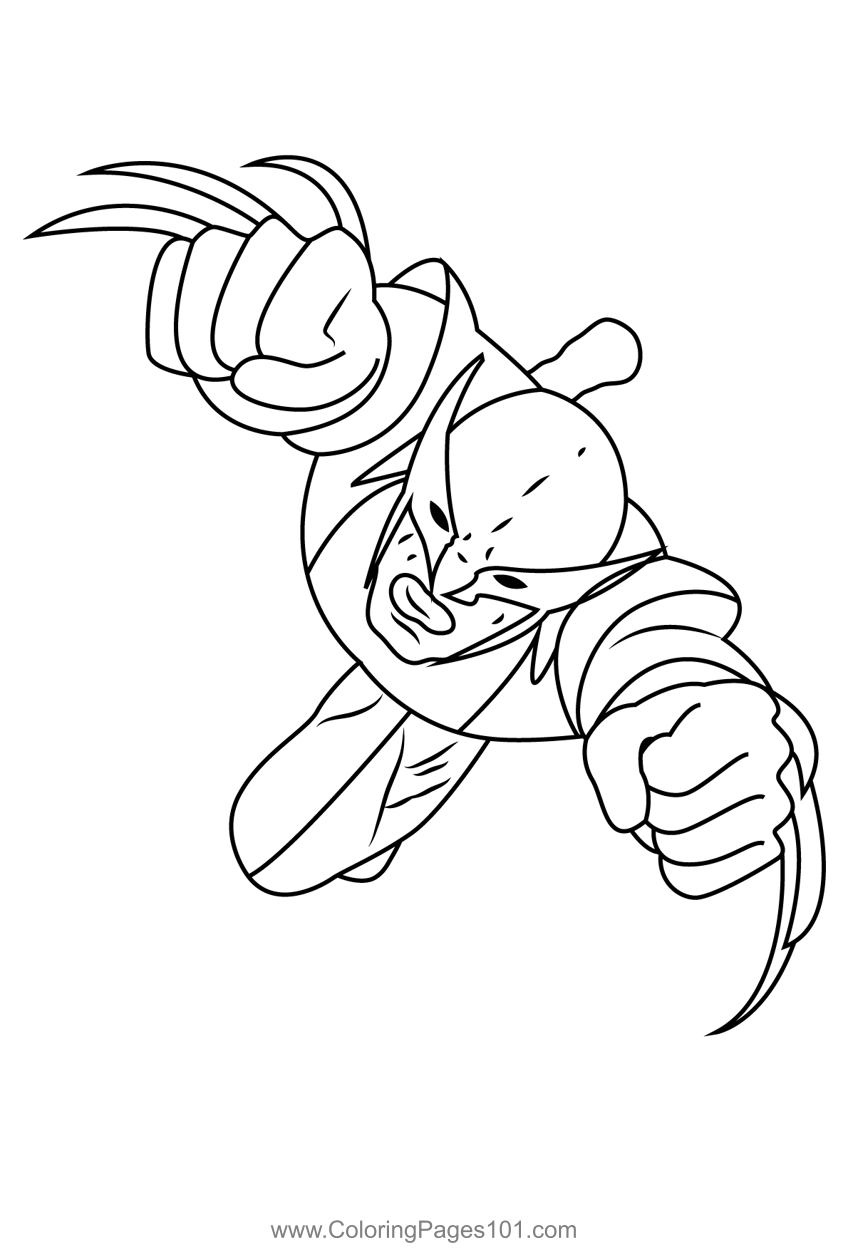 Wolverine Fly Coloring Page for Kids - Free X-Men Printable Coloring