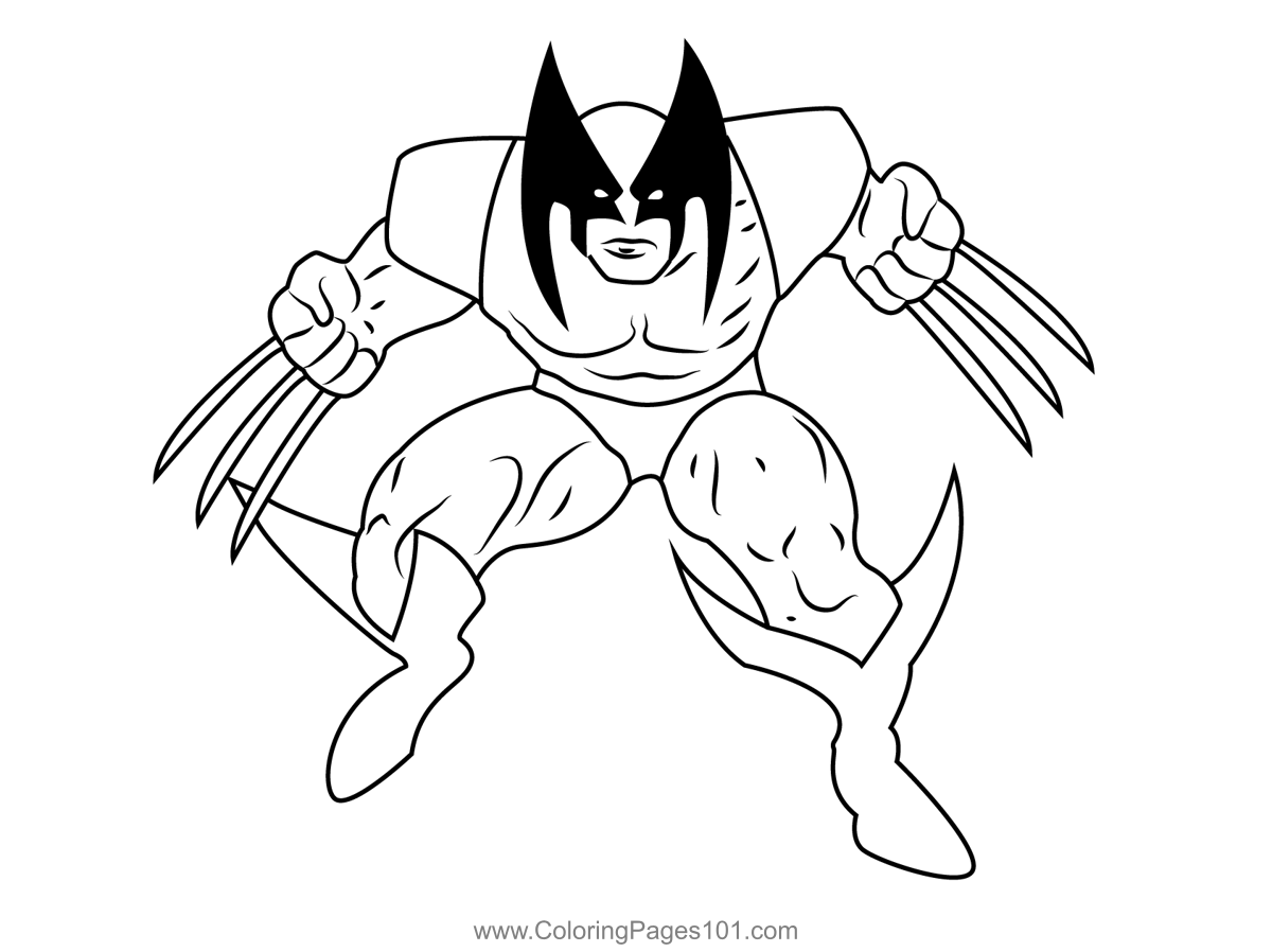 Wolverine Coloring Pages Free Wolverine Coloring Pages Free