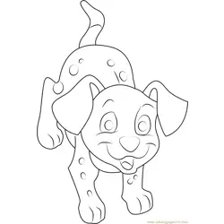 Beautiful Dog Free Coloring Page for Kids