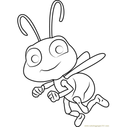 Dot from Bugs Life Free Coloring Page for Kids