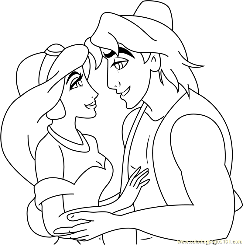 Aladdin and Jasmine in Love