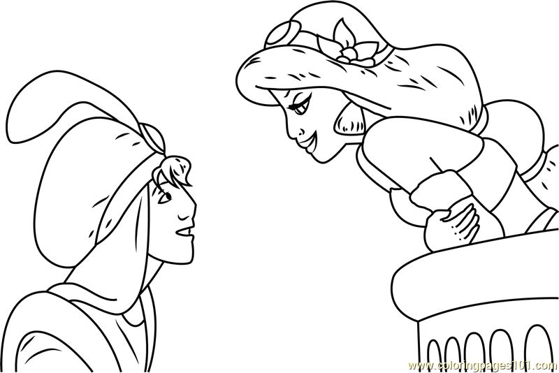 Jasmine and Aladdin Get Together