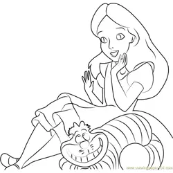 Alice with Cheshire Cat