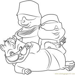 Squeakquel Free Coloring Page for Kids