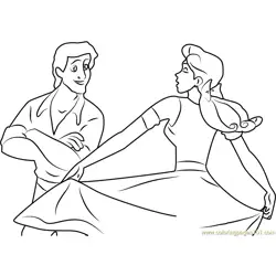 Anastasia Dance Love and See Free Coloring Page for Kids