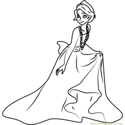 Anastasia by Snarkies Free Coloring Page for Kids