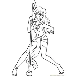 Look at Me Free Coloring Page for Kids